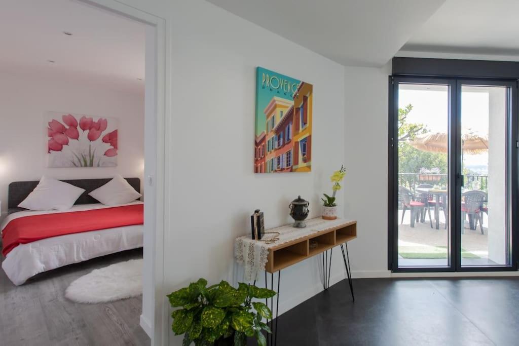 Echapee Belle - Vinayard View - Jacuzzi Bbq - Parking Leilighet Nice Eksteriør bilde
